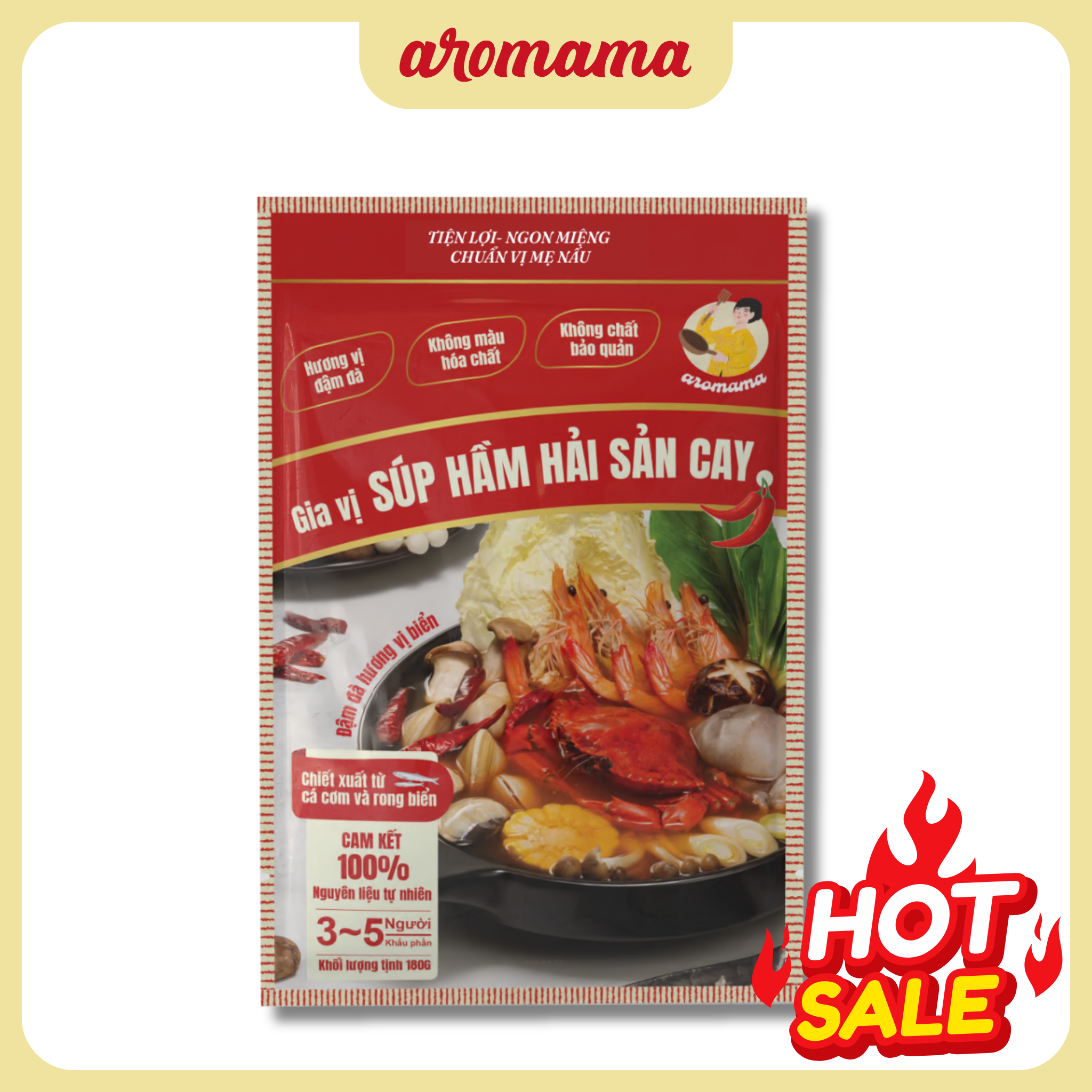 Súp Hầm Hải Sản ( Không Cay)